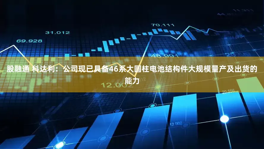 股融通 科达利：公司现已具备46系大圆柱电池结构件大规模量产及出货的能力